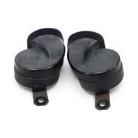 2003-2009 Toyota 4Runner High/Low Pitch Horn Assembly Set (2), F042, OEM, 2003, 2004, 2005, 2006, 2007, 2008, 2009