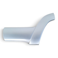 2003-2006 Toyota 4Runner Rear Door Molding Trim Left/Driver Silver, 75742-35110-B0, F042, OEM, 2003, 2004, 2005, 2006