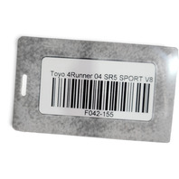 2003-2009 Toyota 4Runner Rear Trunk Trim Floor Mat Gray 58570-35100-B0, F042, OEM, 2003, 2004, 2005, 2006, 2007, 2008, 2009