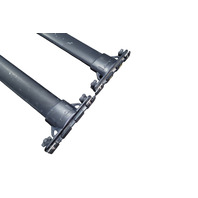 2003-2009 Toyota 4Runner OEM Roof Rack Cross Bars Pair Black 63047-35021, F042, OEM, 2003. 2004, 2005, 2006, 2007, 2008, 2009