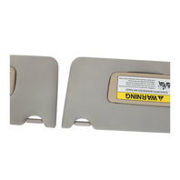 2007-2008 Acura TL Sun Visor Sunvisor Left/Right Set Gray Grey  83230-SEP-A02ZE, F043, OEM, 2007, 2008