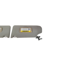2007-2008 Acura TL Sun Visor Sunvisor Left/Right Set Gray Grey  83230-SEP-A02ZE, F043, OEM, 2007, 2008