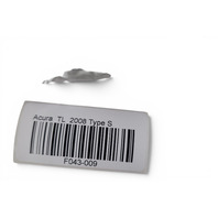 2004-2014 Acura TL Power Seat Switch Control, Left/Driver Side, 81653-SDB-A71, F043, OEM, 2004, 2005, 2006, 2007, 2008