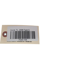 2006-2008 Acura TL Tire Pressure Sensor TPMS Set(2), 39360-S9V-A01, F043, OEM, 2006, 2007, 2008