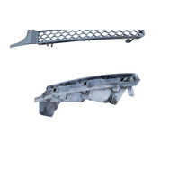 2007-2008 Acura TL Type-S Front Bumper Lower Fog Cover Grill And Bracket Housing Right/Left Set, 71102-SEP-A20ZA, F043, OEM, 2007, 2008
