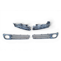 2007-2008 Acura TL Type-S Front Bumper Lower Fog Cover Grill And Bracket Housing Right/Left Set, 71102-SEP-A20ZA, F043, OEM, 2007, 2008