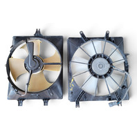 2004-2008 Acura TL Radiator Condenser Cooling Fan Motor w/Shroud Set, F043, OEM, 2004, 2005, 2006, 2007, 2008
