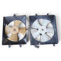 2004-2008 Acura TL Radiator Condenser Cooling Fan Motor w/Shroud Set, F043, OEM, 2004, 2005, 2006, 2007, 2008