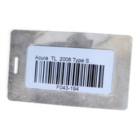 2007-2008 Acura TL Type-S Cooling Radiator Assembly, 19010-RDA-A62, F043, OEM, 2007, 2008