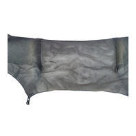 1996-2002 BMW Z3 Rear Convertible Leather Wind Deflector Mesh Screen Unit Black, 82-15-0-002-109, F044, OEM, 1996, 1997, 1998, 1999, 2000, 2001, 2002