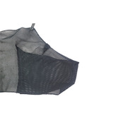 1996-2002 BMW Z3 Rear Convertible Leather Wind Deflector Mesh Screen Unit Black, 82-15-0-002-109, F044, OEM, 1996, 1997, 1998, 1999, 2000, 2001, 2002