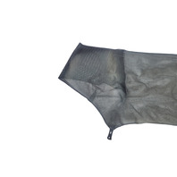 1996-2002 BMW Z3 Rear Convertible Leather Wind Deflector Mesh Screen Unit Black, 82-15-0-002-109, F044, OEM, 1996, 1997, 1998, 1999, 2000, 2001, 2002