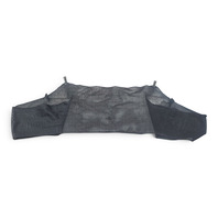 1996-2002 BMW Z3 Rear Convertible Leather Wind Deflector Mesh Screen Unit Black, 82-15-0-002-109, F044, OEM, 1996, 1997, 1998, 1999, 2000, 2001, 2002