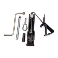 1996-2002 BMW Z3 Rear Trunk Emergency Spare Tool Kit Tray Set(6), 71-12-1-093-476, F044, OEM, 1996, 1997, 1998, 1999, 2000, 2001, 2002