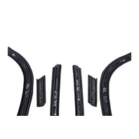 1996-2002 BMW Z3 E36 Roadster Convertible Top Window Weatherstrip Seal Set 6PC, F044, OEM, 1996, 1997, 1998, 1999, 2000, 2001, 2002