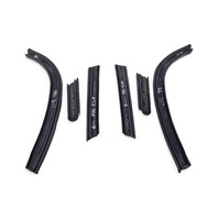 1996-2002 BMW Z3 E36 Roadster Convertible Top Window Weatherstrip Seal Set 6PC, F044, OEM, 1996, 1997, 1998, 1999, 2000, 2001, 2002