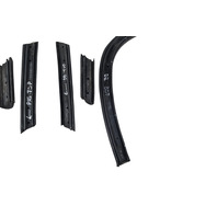 1996-2002 BMW Z3 E36 Roadster Convertible Top Window Weatherstrip Seal Set 6PC, F044, OEM, 1996, 1997, 1998, 1999, 2000, 2001, 2002