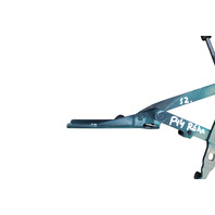 1996-2002 BMW Z3 Trunk Hinge w/Support Set Left/Right Set Blue, 41-62-8-413-371, 41-62-8-413-372 F044, OEM, 1996, 1997, 1998, 1999, 2000, 2001, 2002