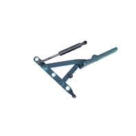 1996-2002 BMW Z3 Trunk Hinge w/Support Set Left/Right Set Blue, 41-62-8-413-371, 41-62-8-413-372 F044, OEM, 1996, 1997, 1998, 1999, 2000, 2001, 2002