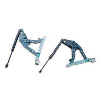 1996-2002 BMW Z3 Front Right/Left Hood Bonnet Hinge Bracket w/Support, 41-61-8-398-665, 41-61-8-398-666, F044, OEM, 1996, 1997, 1998, 1999, 2000, 2001, 2002