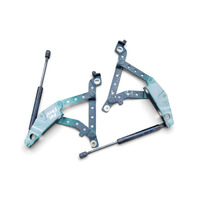 1996-2002 BMW Z3 Front Right/Left Hood Bonnet Hinge Bracket w/Support, 41-61-8-398-665, 41-61-8-398-666, F044, OEM, 1996, 1997, 1998, 1999, 2000, 2001, 2002