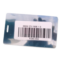 1996-2002 BMW Z3 Fender Assembly Right/Passenger Side, Blue, 41-35-8-398-694, F044, OEM, 1996, 1997, 1998, 1999, 2000