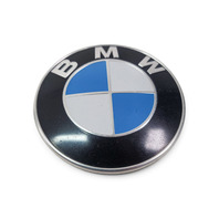 1996-2002 BMW Z3 E36 Hood Roundel Emblem Badge 82mm 51-14-8-132-375, F044, OEM, 1996, 1997, 1998, 1999, 2000, 2001, 2002