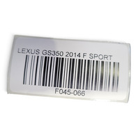 2013-2020 Lexus GS350 Spare Floor Carpet Trunk/Cargo Mat, PT206-30133-20, F045, OEM, 2013, 2014, 2015, 2016, 2017, 2018, 2019, 2020
