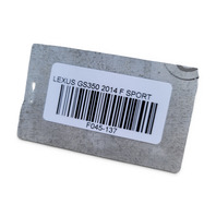 2013-2020 Lexus GS350 Rear Reinforcement Re-Bar Impact Bar 52023-30371, F045, OEM, 2013, 2014, 2015, 2016, 2017, 2018, 2019, 2020