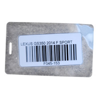 2013-2016 Lexus GS350 Steering Column Rod Shaft Joint 45206-30180, F045, OEM, 2013, 2014, 2015, 2016
