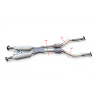 2013-2016 Lexus GS350 Center Exhaust Pipe Muffler Front 17410-31D10, F045, OEM, 2013, 2014, 2015, 2016