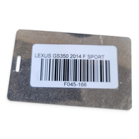 2013-2016 Lexus GS350 A/C Air Conditioner Compressor & Pulley 88320-3A460, F045, OEM, 2013, 2014, 2015, 2016