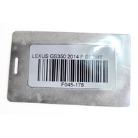 2013-2016 Lexus GS350 Exhaust Manifold Left, 17150-31770, F045, OEM, 2013, 2014, 2015, 2016