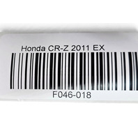 2011-2012 Honda CR-Z CRZ Side View Mirror Left/Driver Black, 76250-SZT-306ZD, F046, OEM, 2011, 2012