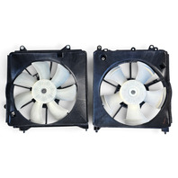 2011-2016 Honda CR-Z CRZ A/C Radiator Cooling Fan Set w/ Shroud 38611-RBB-003, F046, OEM, 2011, 2012, 2013, 2014, 2015, 2016