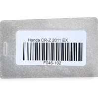 2011-2016 Honda CR-Z CRZ EGR Exhaust Gas Recirculate Valve, 18011-RB0-000, F046, OEM, 2011, 2012, 2013, 2014, 2015, 2016