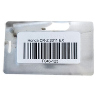 2011-2016 Honda CR-Z CRZ Front Bumper Reinforcement Bar Beam, W/Absorber, 71130-TM8-A00ZZ, F046, OEM, 2011, 2012, 2013, 2014, 2015, 2016