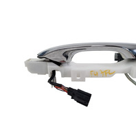2005-2008 Acura RL Exterior Door Handle Front Left White, 72181-SJA-A04ZD, 72183-SJA-A01, F047, OEM, 2005, 2006, 2007, 2008