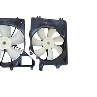 2005-2012 Acura RL A/C Cooling Set Fan W/Shroud 38611-RJA-J01, 19015-RJA-J01, F047, OEM, 2005, 2006, 2007, 2008, 2009, 2010, 2011, 2012