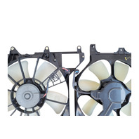 2005-2012 Acura RL A/C Cooling Set Fan W/Shroud 38611-RJA-J01, 19015-RJA-J01, F047, OEM, 2005, 2006, 2007, 2008, 2009, 2010, 2011, 2012