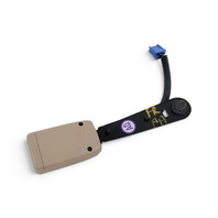2005-2008 Acura RL Seat Belt Buckle, Right/Passenger Cream Ivory, 04813-SJA-A01ZC, F047, OEM, 2005, 2006, 2007, 2008