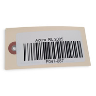 2005-2008 Acura RL Seat Belt Buckle, Front Left/Driver Side Cream Ivory, 04816-SJA-A01ZC, F047, OEM, 2005, 2006, 2007, 2008