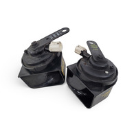 2004-2008 Acura RL Honk Horn Note Signal Low/High Set (Mitsuba), F047, OEM, 2004, 2005, 2006, 2007, 2008