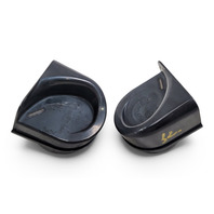 2004-2008 Acura RL Honk Horn Note Signal Low/High Set (Mitsuba), F047, OEM, 2004, 2005, 2006, 2007, 2008