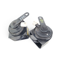 2004-2008 Acura RL Honk Horn Note Signal Low/High Set (Mitsuba), F047, OEM, 2004, 2005, 2006, 2007, 2008
