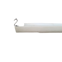 2005-2008 Acura RL Rocker Panel Molding Side Skirt Left/Drivers Side White, 71850-SJA-A01ZD, F047, OEM, 2005, 2006, 2007, 2008