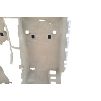 2005-2008 Acura RL Complete Full Floor Carpet Rug Mat Cream Ivory, 83301-SJA-A01ZC, F047, OEM, 2005, 2006, 2007, 2008