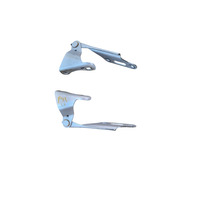 2003-2011 Honda Element Hood Hinges Left/Right Grey Set 60120-S5A-000ZZ, F048, OEM, 2003, 2004, 2005, 2006, 2007, 2008, 2009, 2010, 2011