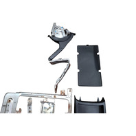2003&ndash;2011 Honda Element SC Complete Center Floor Console Armrest Conversion Kit Graphite Black, 83420-SCV-A91ZA, F048, OEM, 2007, 2008, 2009, 2010