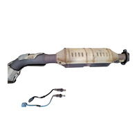 2004-2011 Honda Element Exhaust Muffler Pipe w/Flex Muffler Pipe Converter Oxygen Sensor, 18160-PZD-S00, F048, OEM, 2004, 2005, 2006, 2007, 2008, 2009, 2010, 2011